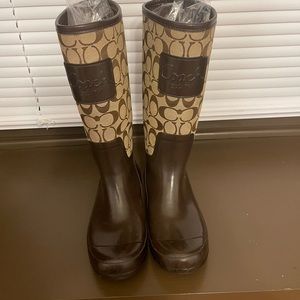 Coach rain boots